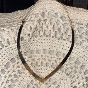 Gold V-Shaped Necklace